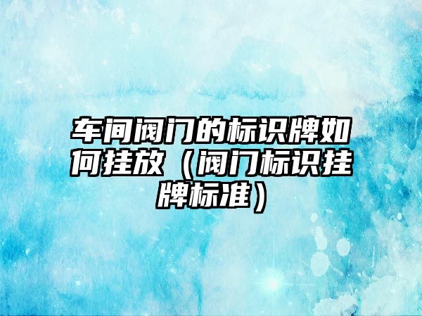 車間閥門的標識牌如何掛放（閥門標識掛牌標準）