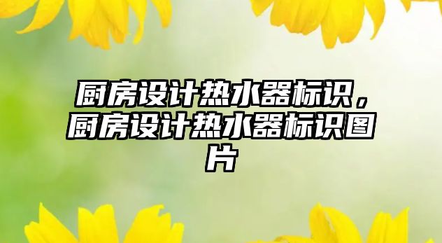 廚房設(shè)計(jì)熱水器標(biāo)識(shí)，廚房設(shè)計(jì)熱水器標(biāo)識(shí)圖片