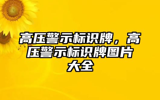 高壓警示標(biāo)識(shí)牌，高壓警示標(biāo)識(shí)牌圖片大全