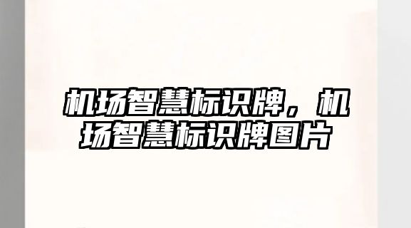 機場智慧標(biāo)識牌，機場智慧標(biāo)識牌圖片