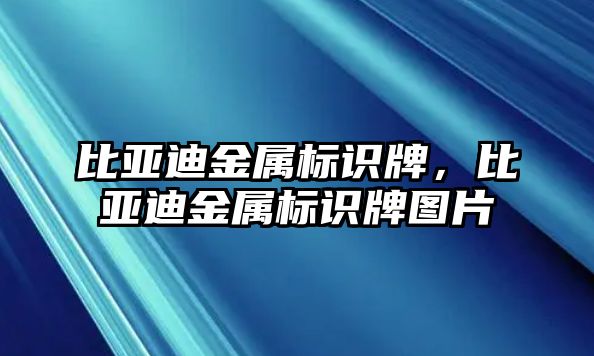 比亞迪金屬標(biāo)識牌，比亞迪金屬標(biāo)識牌圖片