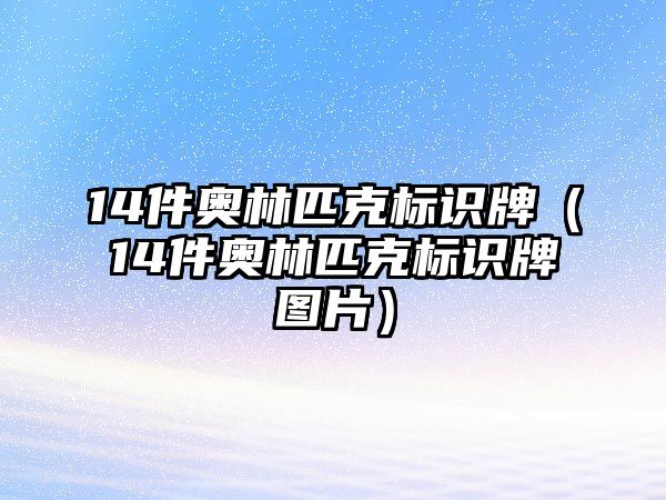 14件奧林匹克標(biāo)識(shí)牌（14件奧林匹克標(biāo)識(shí)牌圖片）