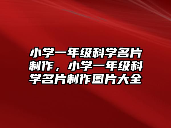 小學(xué)一年級科學(xué)名片制作，小學(xué)一年級科學(xué)名片制作圖片大全