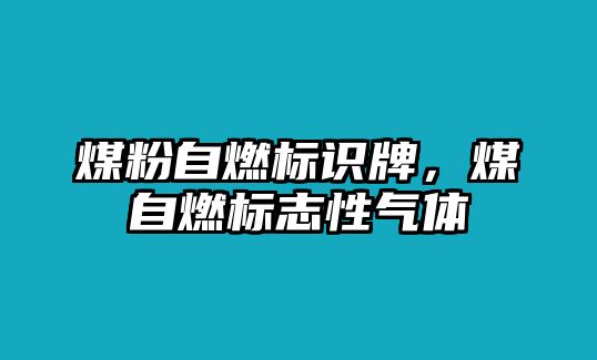 煤粉自燃標識牌，煤自燃標志性氣體