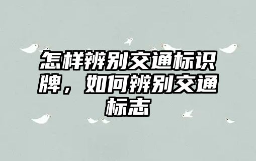 怎樣辨別交通標(biāo)識牌，如何辨別交通標(biāo)志