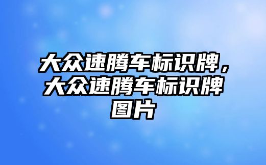 大眾速騰車標(biāo)識(shí)牌，大眾速騰車標(biāo)識(shí)牌圖片