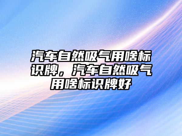 汽車自然吸氣用啥標(biāo)識(shí)牌，汽車自然吸氣用啥標(biāo)識(shí)牌好