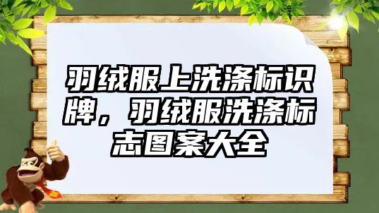 羽絨服上洗滌標(biāo)識牌，羽絨服洗滌標(biāo)志圖案大全