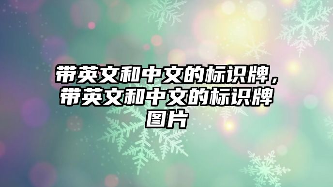 帶英文和中文的標(biāo)識(shí)牌，帶英文和中文的標(biāo)識(shí)牌圖片