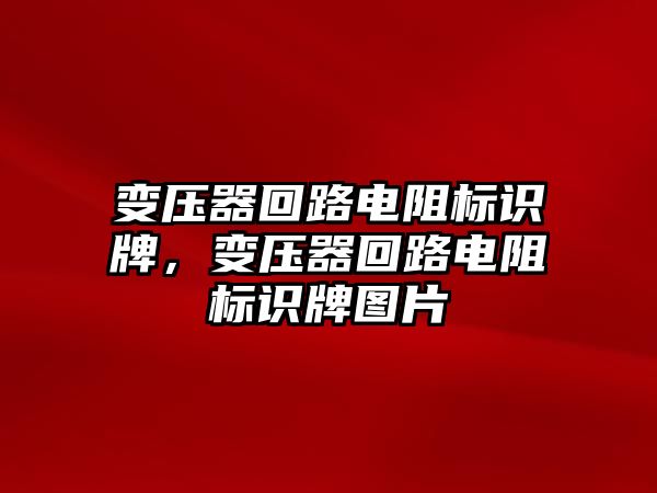 變壓器回路電阻標(biāo)識牌，變壓器回路電阻標(biāo)識牌圖片