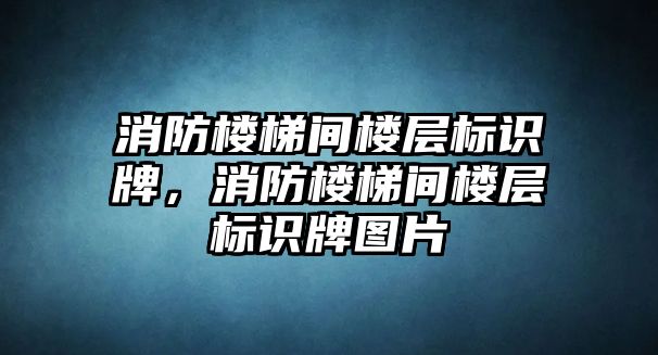 消防樓梯間樓層標識牌，消防樓梯間樓層標識牌圖片