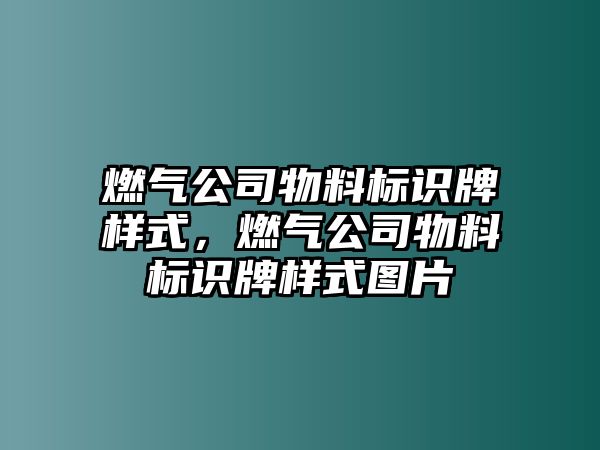 燃?xì)夤疚锪蠘?biāo)識牌樣式，燃?xì)夤疚锪蠘?biāo)識牌樣式圖片