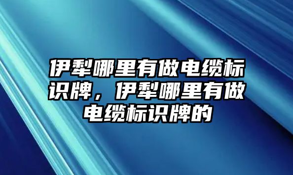 伊犁哪里有做電纜標(biāo)識牌，伊犁哪里有做電纜標(biāo)識牌的