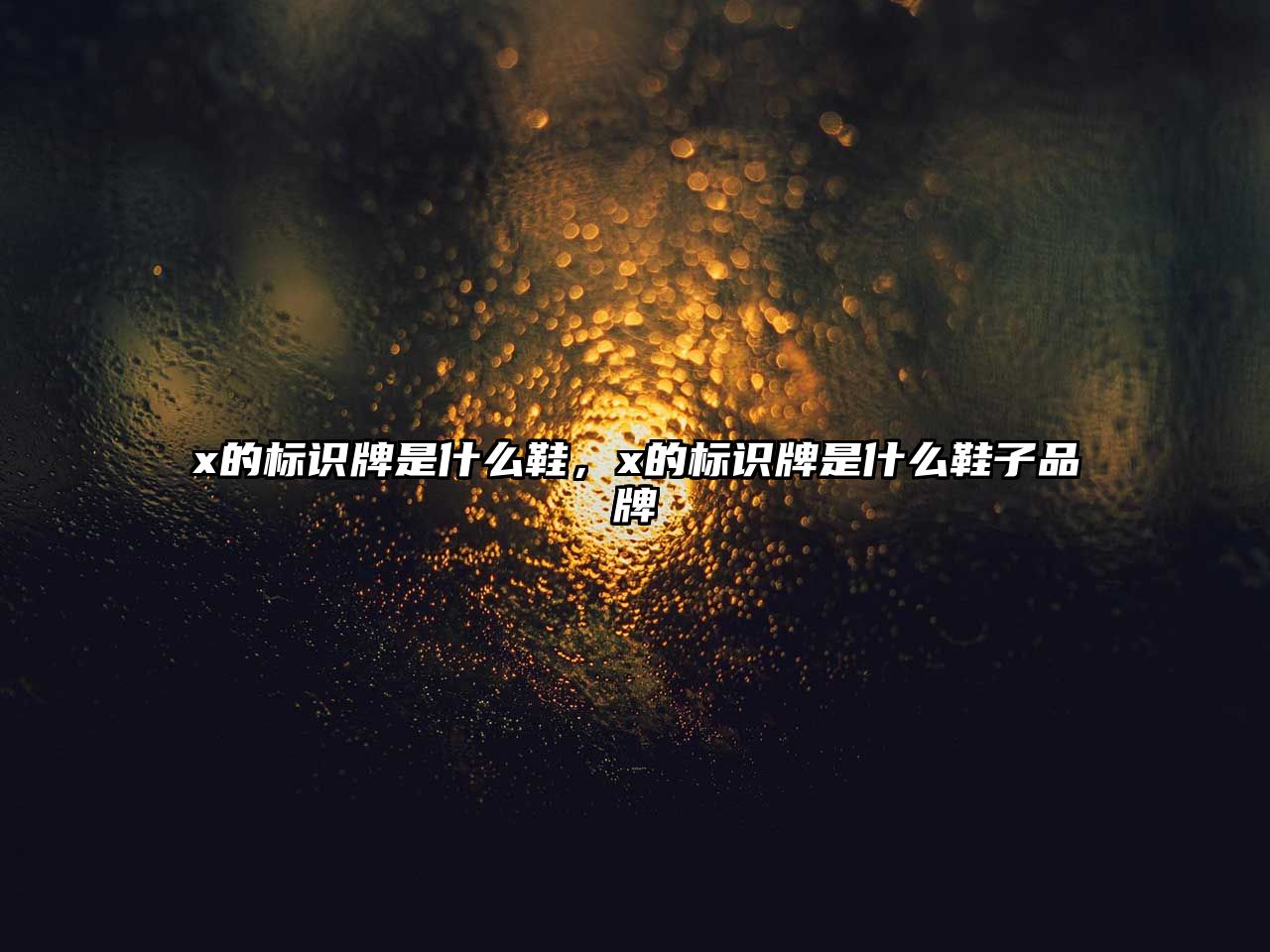 x的標(biāo)識(shí)牌是什么鞋，x的標(biāo)識(shí)牌是什么鞋子品牌