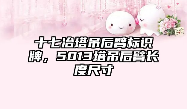 十七冶塔吊后臂標(biāo)識(shí)牌，5013塔吊后臂長度尺寸