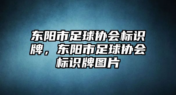 東陽市足球協(xié)會標識牌，東陽市足球協(xié)會標識牌圖片