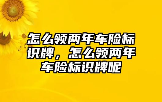 怎么領(lǐng)兩年車險(xiǎn)標(biāo)識(shí)牌，怎么領(lǐng)兩年車險(xiǎn)標(biāo)識(shí)牌呢