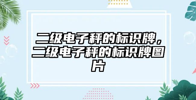 二級(jí)電子秤的標(biāo)識(shí)牌，二級(jí)電子秤的標(biāo)識(shí)牌圖片