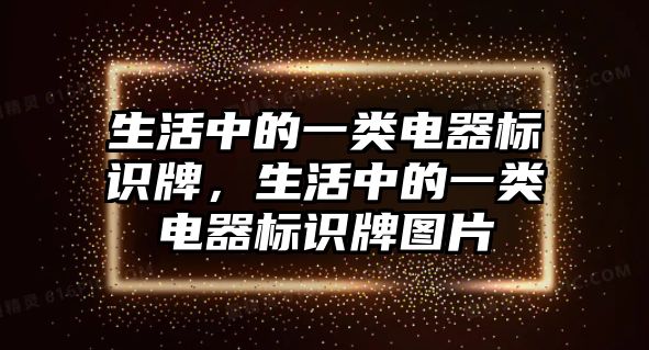 生活中的一類電器標(biāo)識(shí)牌，生活中的一類電器標(biāo)識(shí)牌圖片